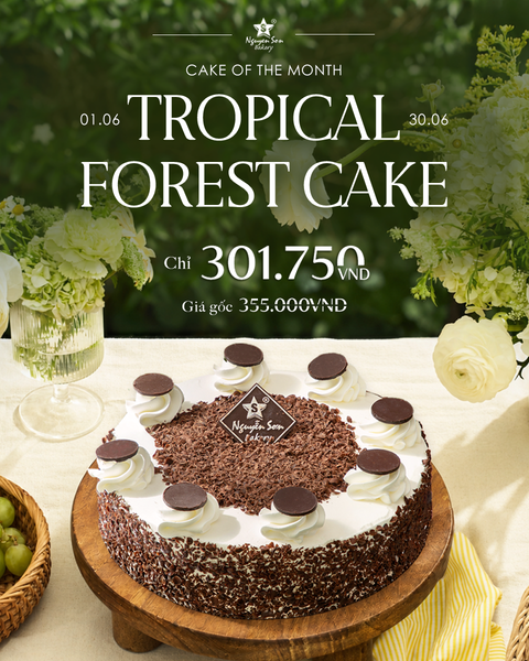 TROPICAL FOREST CAKE - CHIẾC BÁNH “ĐƯA VỊ GIÁC ĐẾN MÙA HÈ” ✨