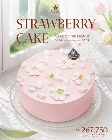 STRAWBERRY CAKE LÊN SÓNG COTM - “THẢ DEAL” GIẢM NGAY 15% CHỈ TRONG THÁNG 9!