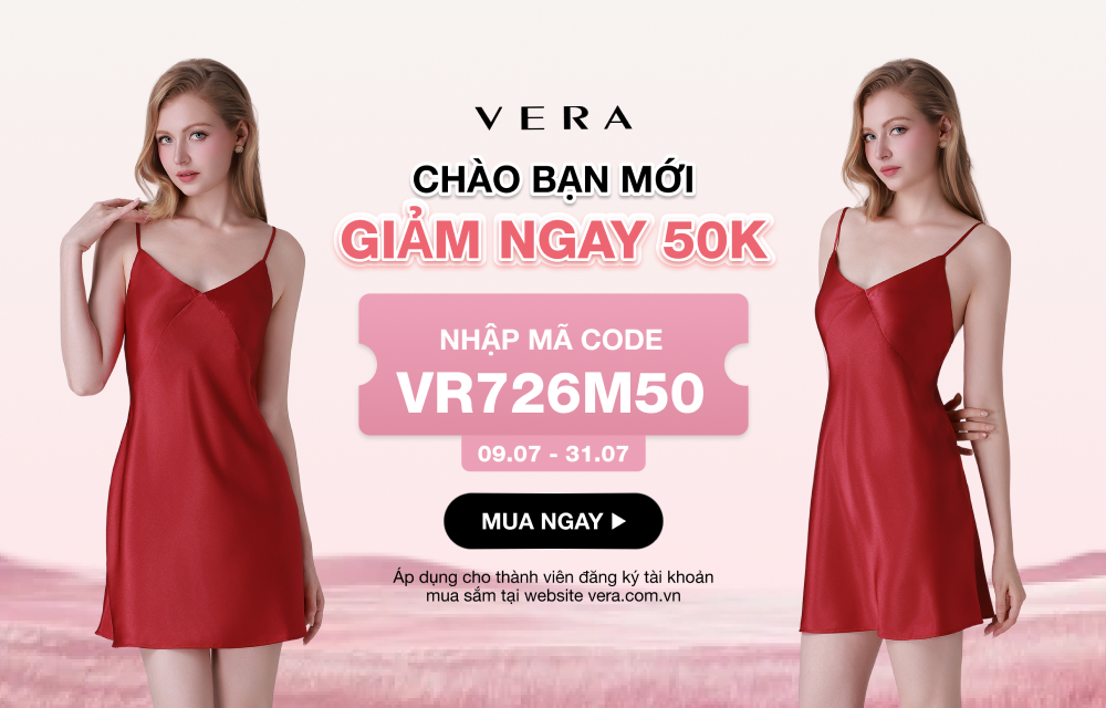 Đăng ký thành viên Vera nhận voucher giảm giá 50K