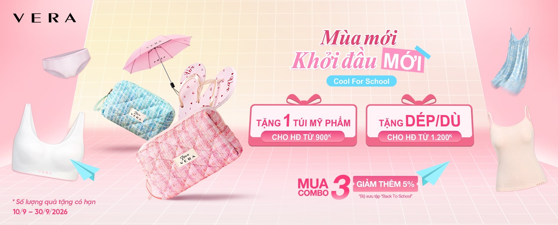 CẬP NHẬT ƯU ĐÃI THÁNG 9 TẠI WEBSITE VERA.COM.VN
