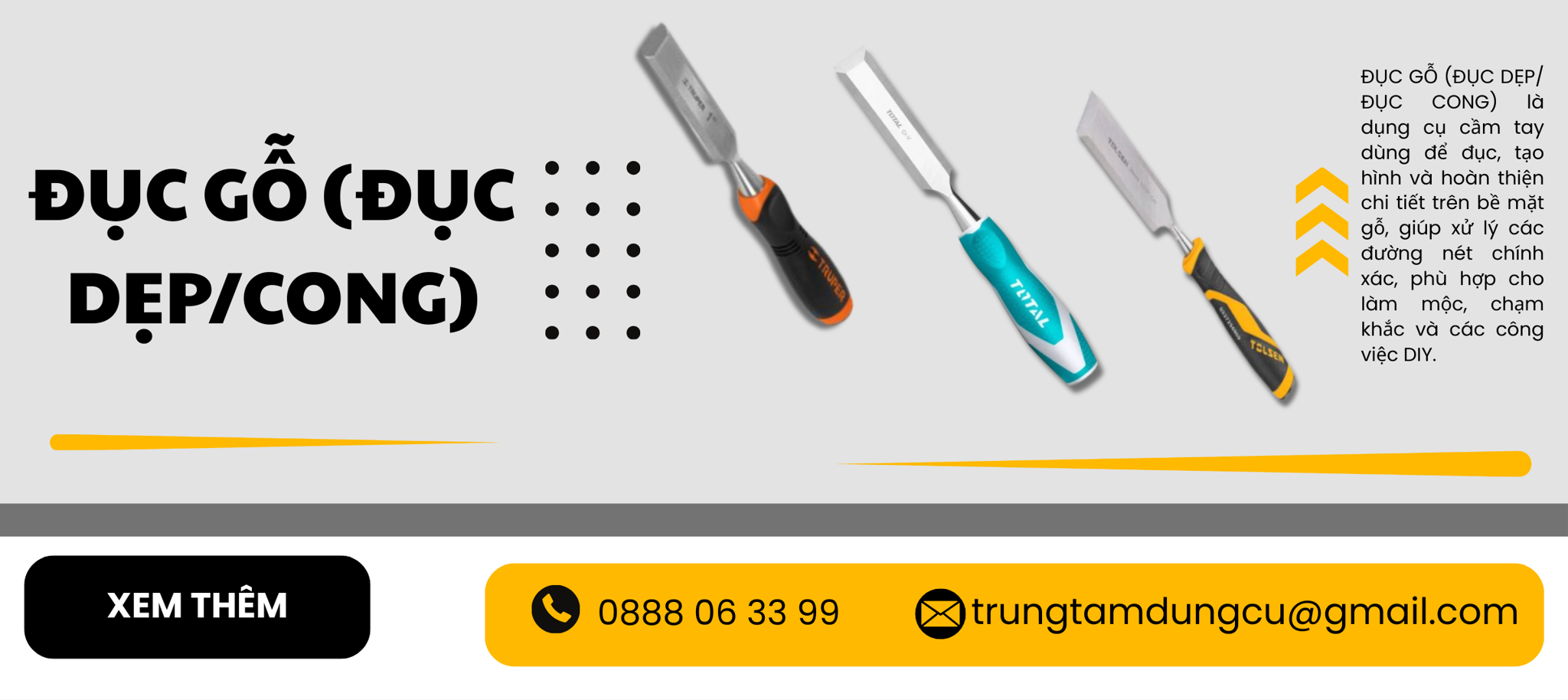 Đục gỗ (Đục đẹp/cong)