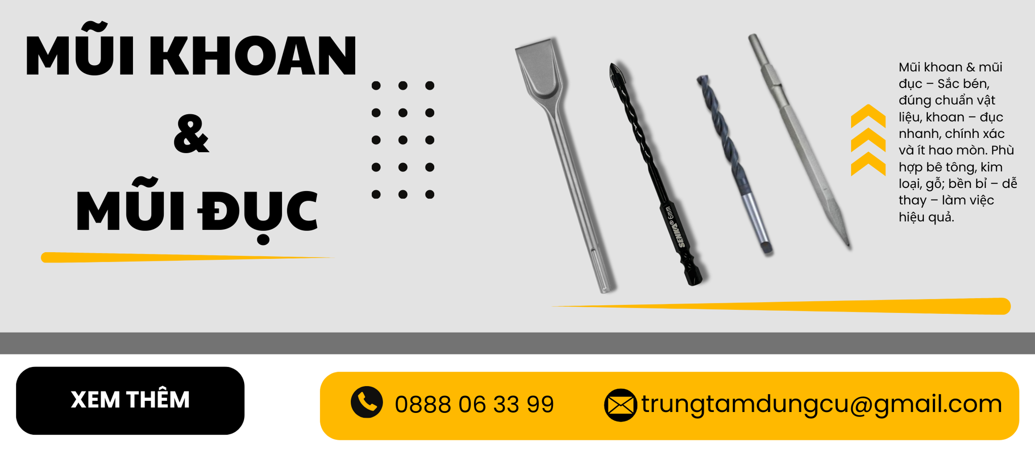 Mũi Khoan & Mũi Đục