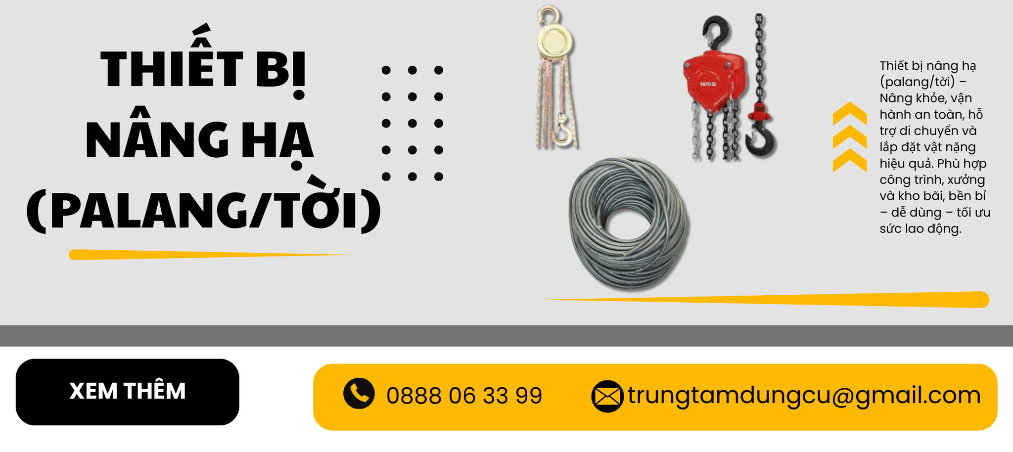 Thiết Bị Nâng Hạ (Palang/Tời)