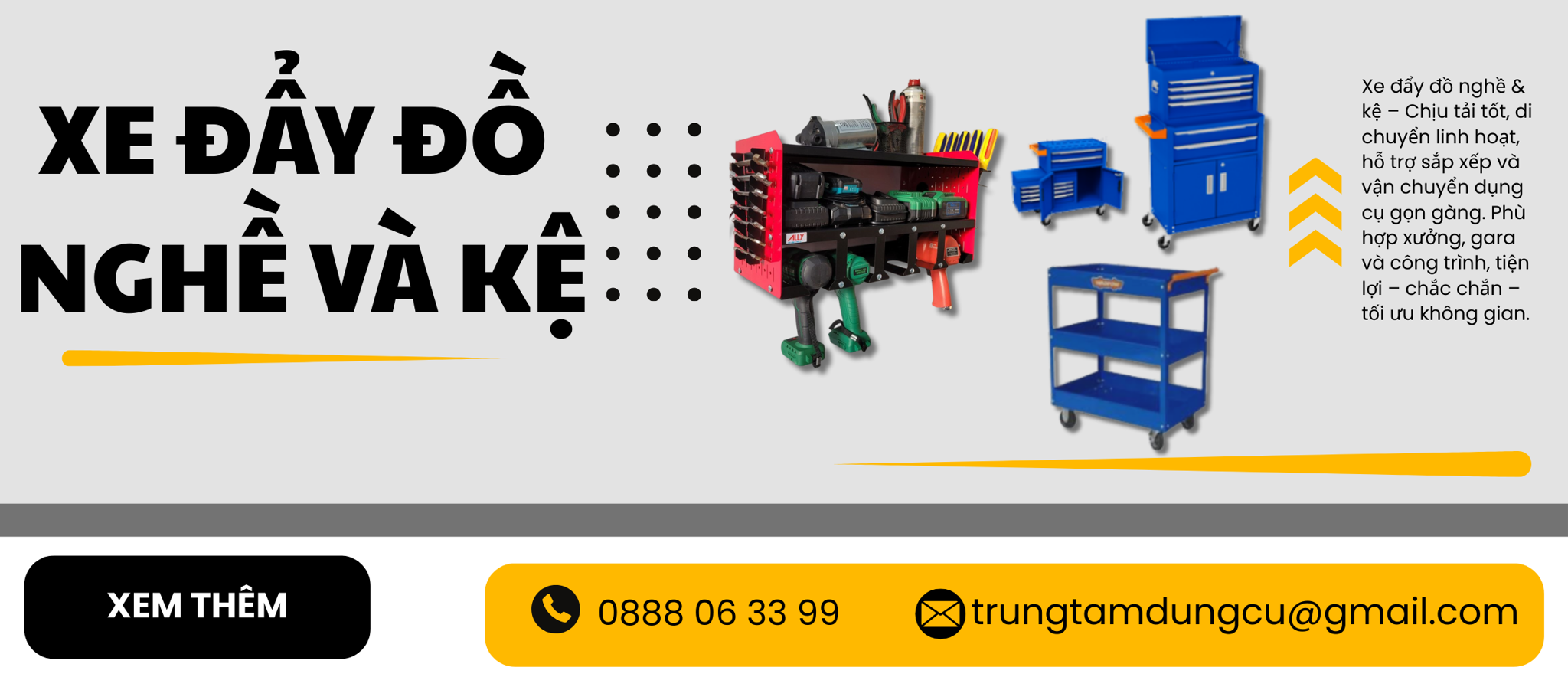 Xe Đẩy Đồ Nghề & Kệ