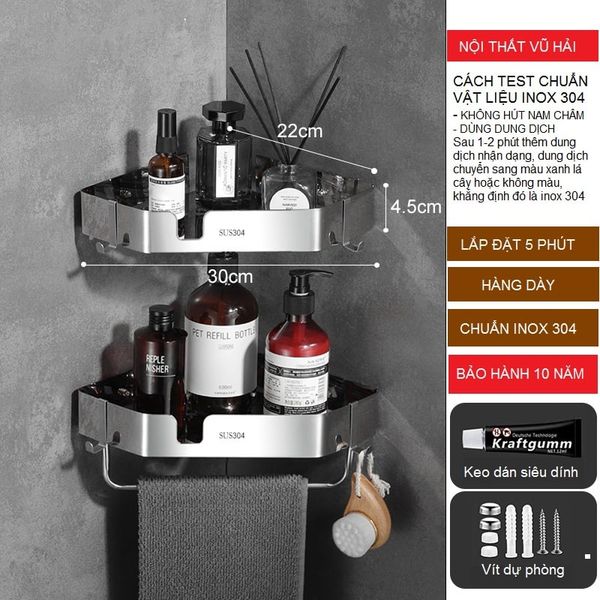 KỆ NHÀ TẮM I NOX