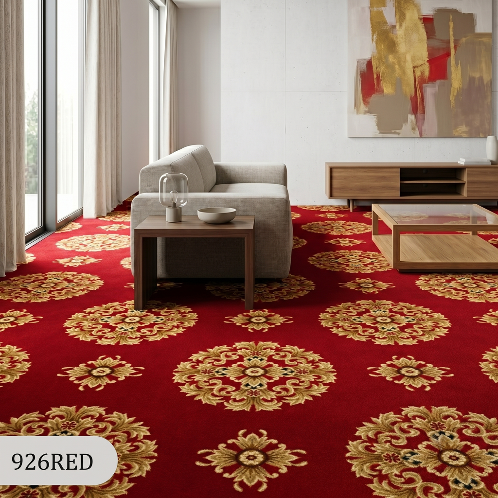 Thảm Trải Sàn Khách Sạn, Hội Nghị SA926 Red: Bền Bỉ Và Đẳng Cấp