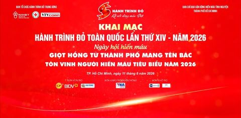 THÀNH PHỐ HỒ CHÍ MINH CHÀO MỪNG HÀNH TRÌNH ĐỎ LẦN THỨ XIV - NĂM 2026
