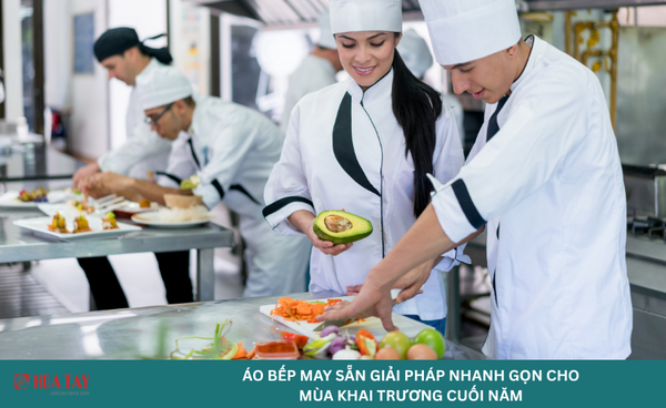Áo Bếp May Sẵn Giải Pháp Nhanh Gọn Cho Mùa Khai Trương Cuối Năm