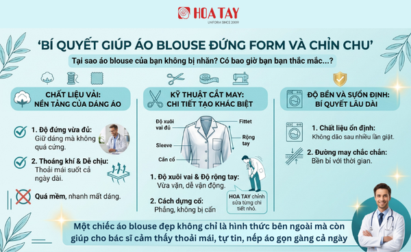 Áo Blouse Đứng Form Nhờ Điều Gì?