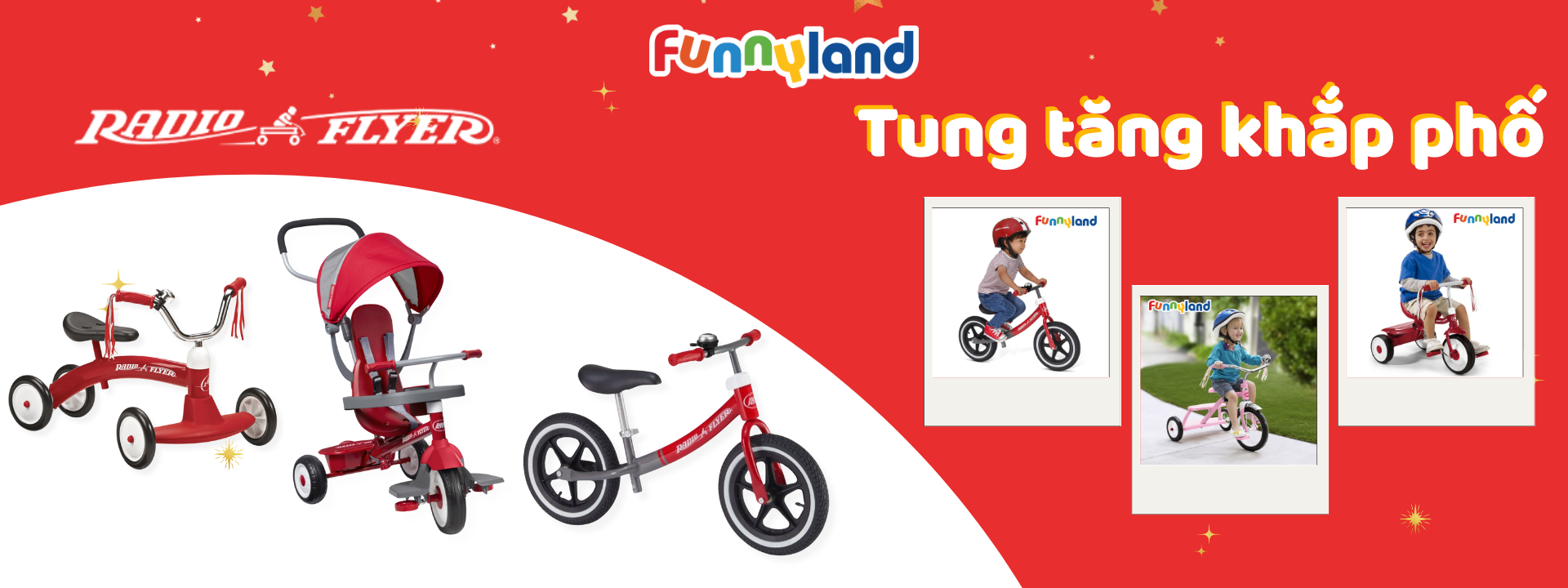 Xe Chòi Chân & Xe Scooter Radio Flyer