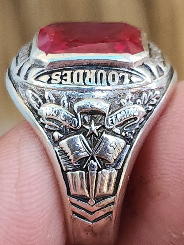 nhẫn mỹ bạc sterling xưa năm 1965