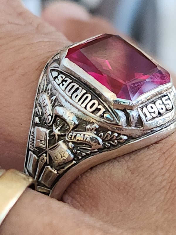 nhẫn mỹ bạc sterling xưa năm 1965
