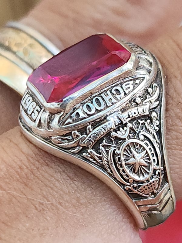 nhẫn mỹ bạc sterling xưa năm 1965