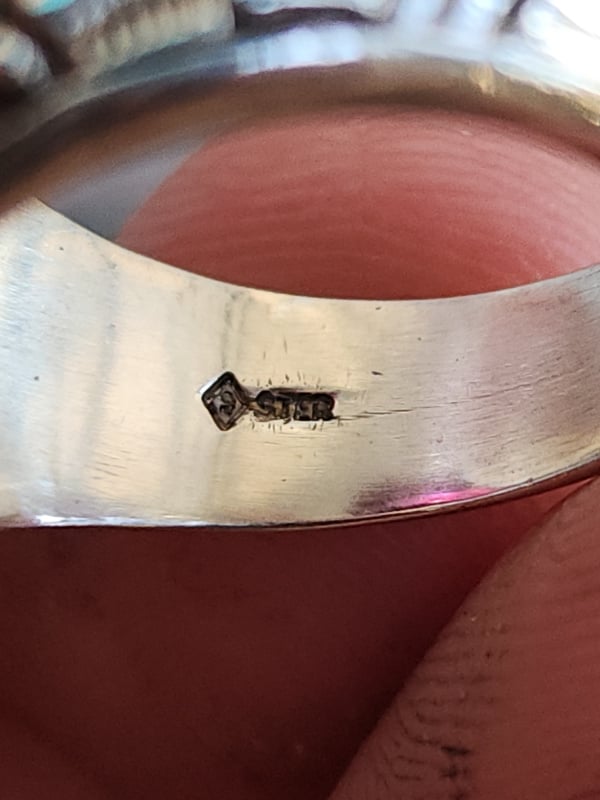 nhẫn mỹ bạc sterling xưa năm 1965