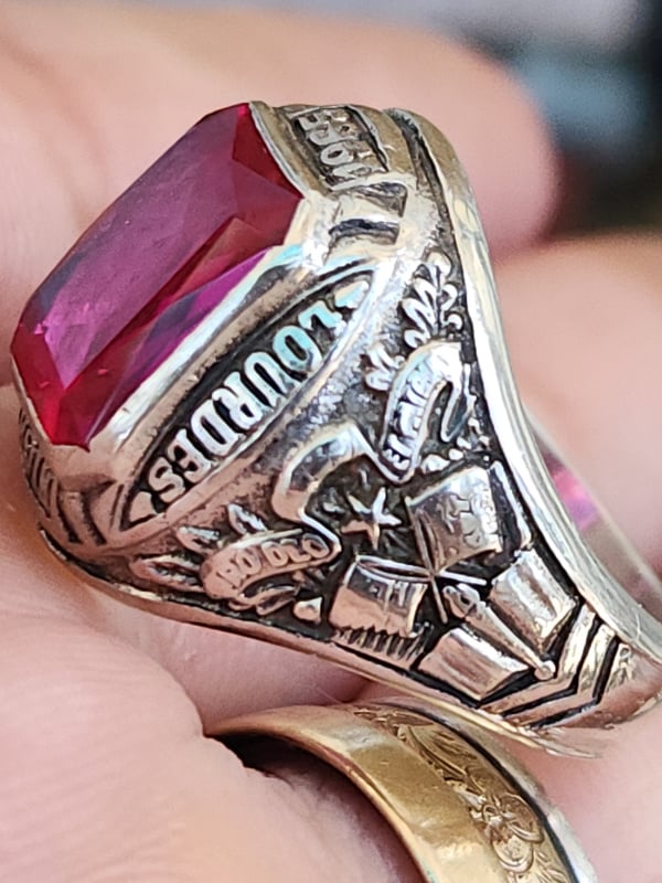 nhẫn mỹ bạc sterling xưa năm 1965