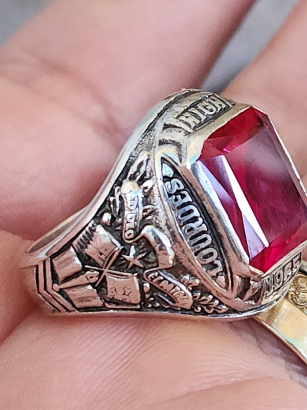 nhẫn mỹ bạc sterling xưa năm 1965