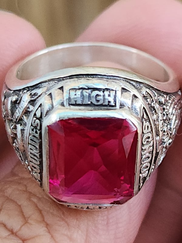 nhẫn mỹ bạc sterling xưa năm 1965
