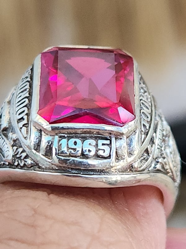 nhẫn mỹ bạc sterling xưa năm 1965