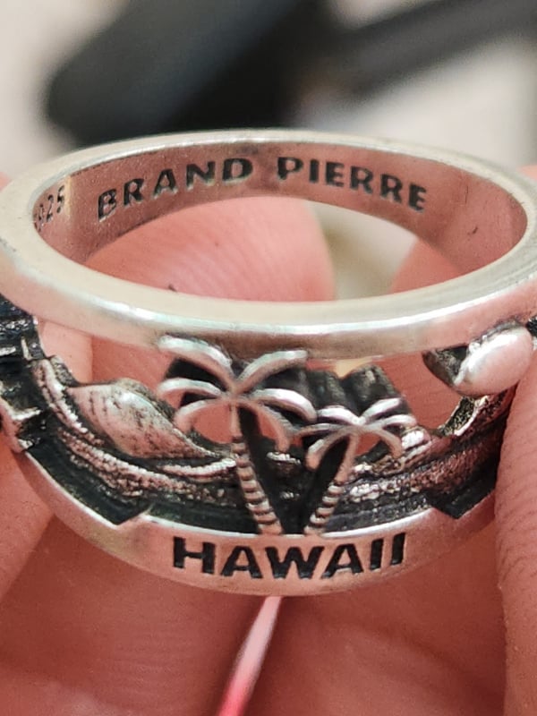 nhẫn mỹ xưa bạc 925 Brand Pierre