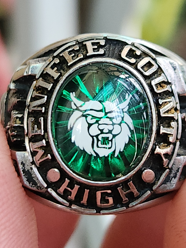 nhẫn mỹ xưa hợp kim Keystone val 1996