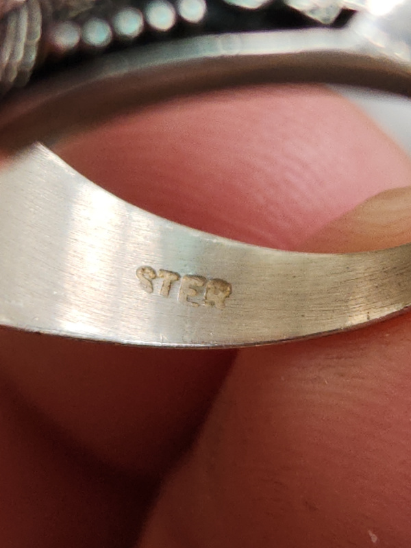 nhẫn mỹ xưa quân đội bạc xưa Airforce