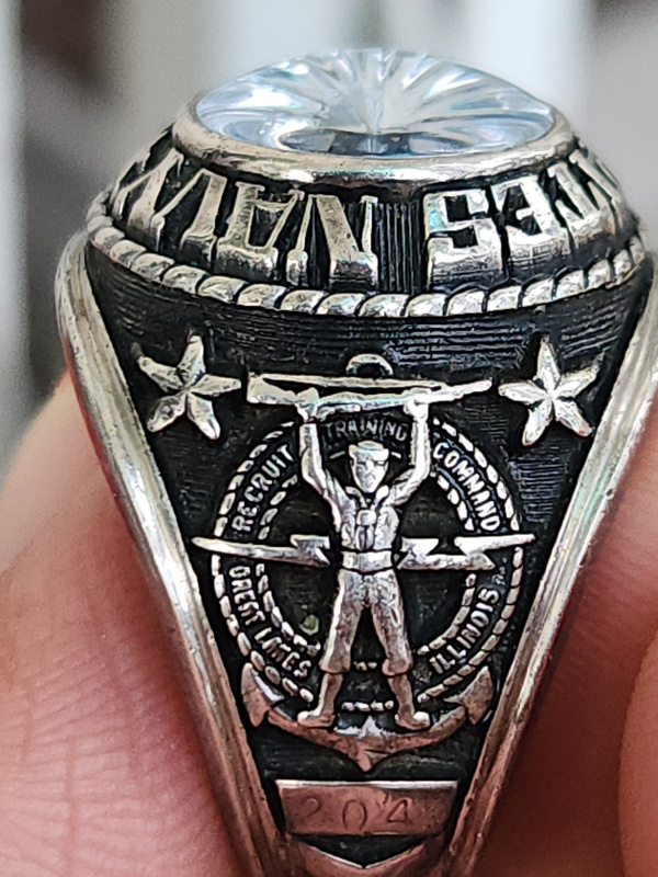 nhẫn mỹ xưa quân đội hải quân navy jostens