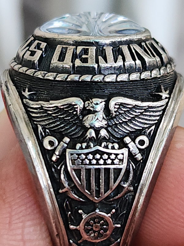 nhẫn mỹ xưa quân đội hải quân navy jostens