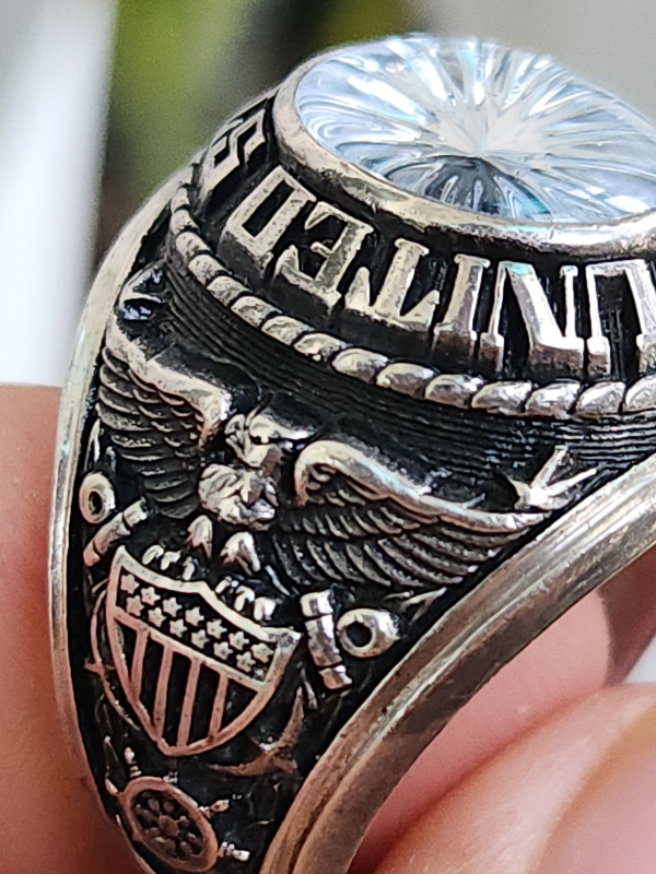 nhẫn mỹ xưa quân đội hải quân navy jostens
