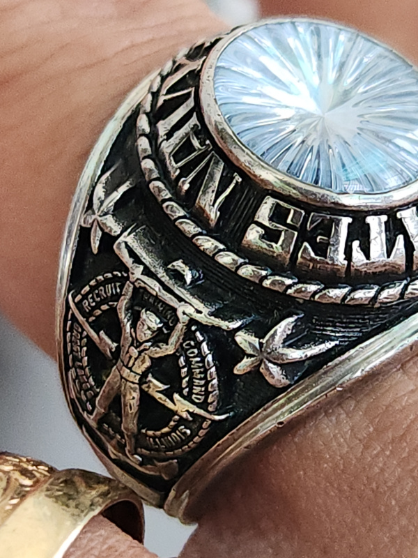 nhẫn mỹ xưa quân đội hải quân navy jostens