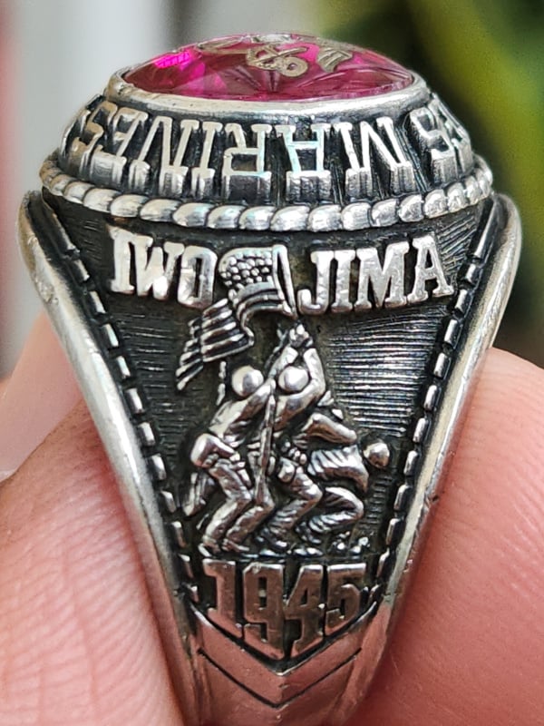 nhẫn mỹ xưa quân đội lính thủy đánh bộ marines jostens