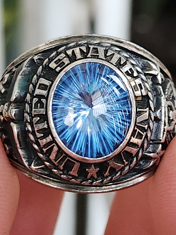 nhẫn mỹ xưa quân đội navy Jostens ster