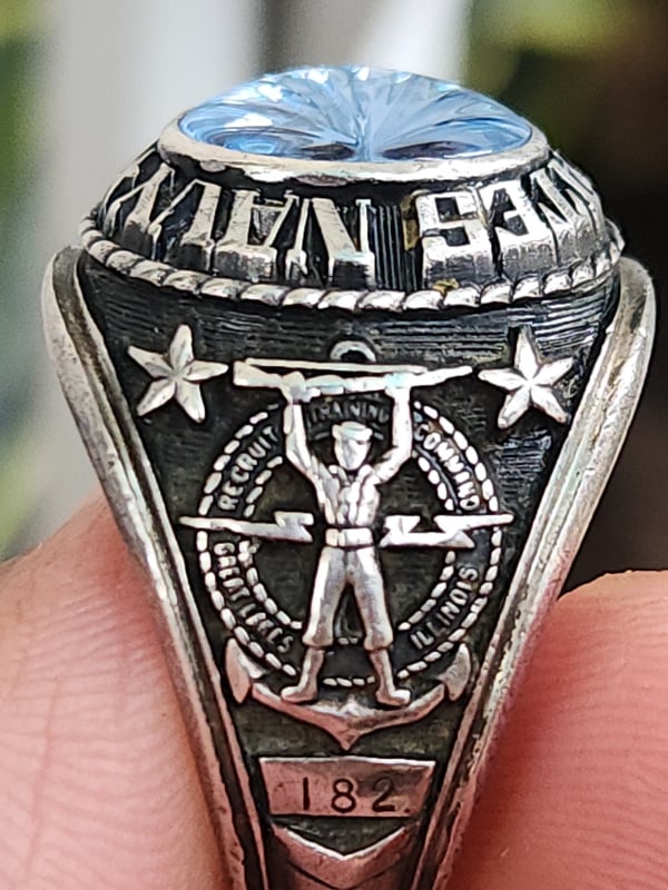 nhẫn mỹ xưa quân đội navy Jostens ster