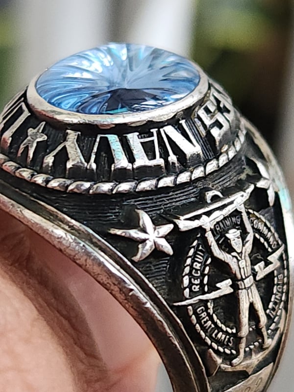 nhẫn mỹ xưa quân đội navy Jostens ster