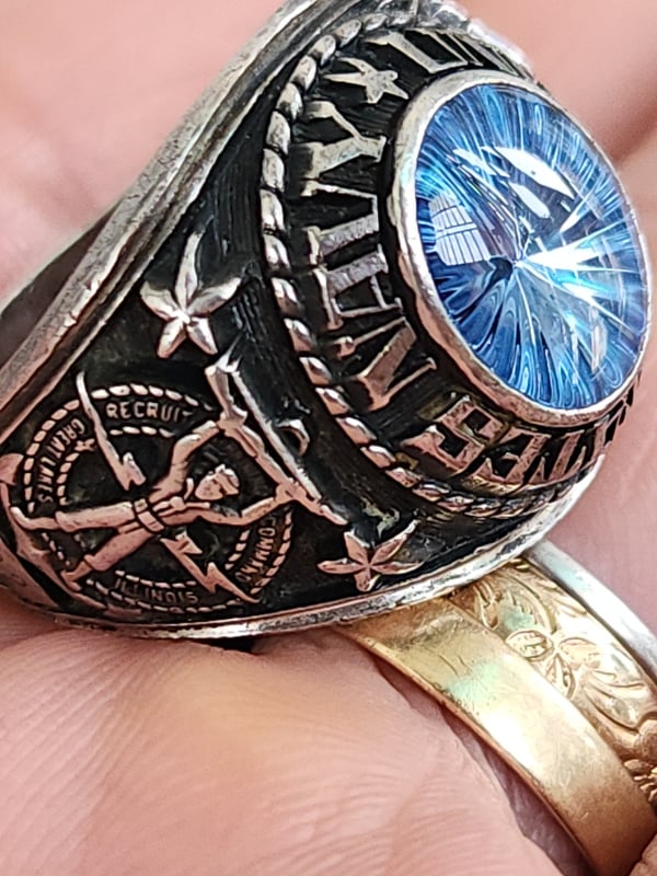 nhẫn mỹ xưa quân đội navy Jostens ster