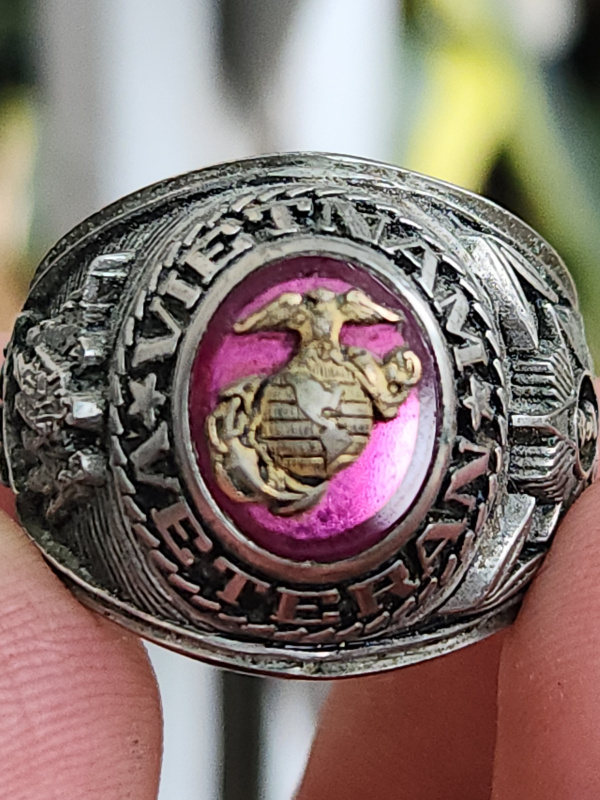 nhẫn mỹ xưa quân đội Vietnam veteran cc alpha