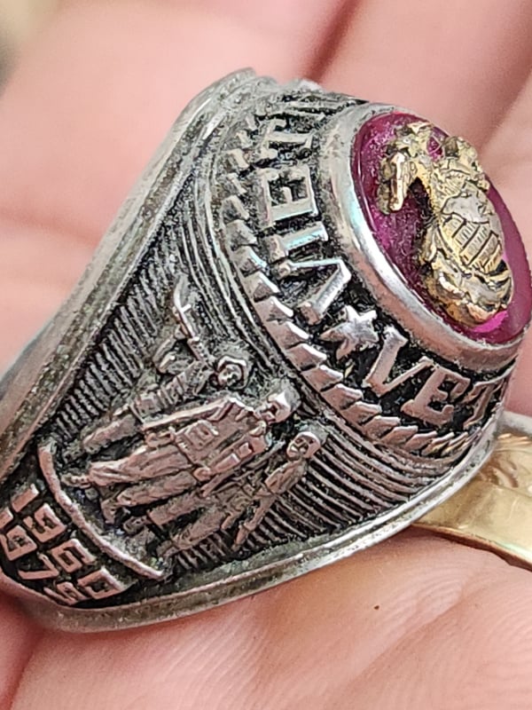 nhẫn mỹ xưa quân đội Vietnam veteran cc alpha