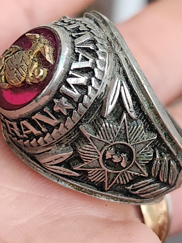 nhẫn mỹ xưa quân đội Vietnam veteran cc alpha