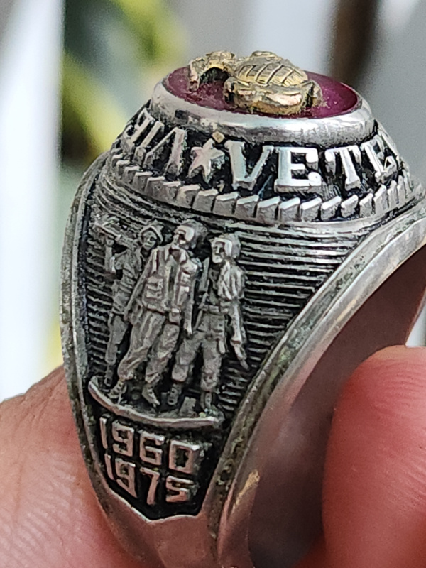 nhẫn mỹ xưa quân đội Vietnam veteran cc alpha
