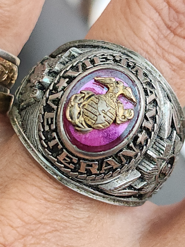 nhẫn mỹ xưa quân đội Vietnam veteran cc alpha