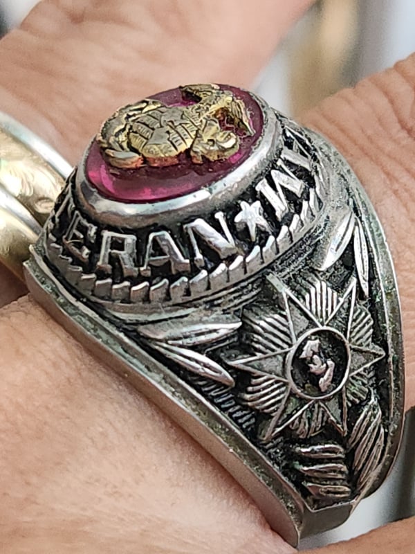 nhẫn mỹ xưa quân đội Vietnam veteran cc alpha