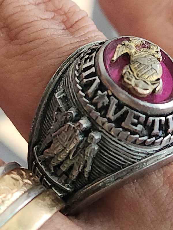 nhẫn mỹ xưa quân đội Vietnam veteran cc alpha