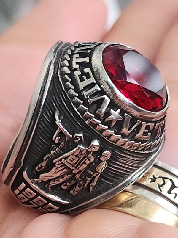 nhẫn mỹ xưa Viet Nam veteran ccalpha