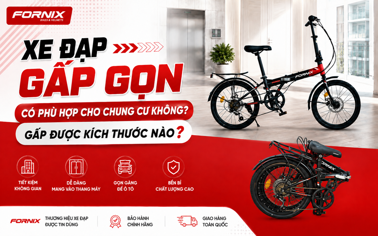 Xe Đạp Gấp Gọn Có Phù Hợp Cho Chung Cư Không? Gấp Được Kích Thước Nào?
