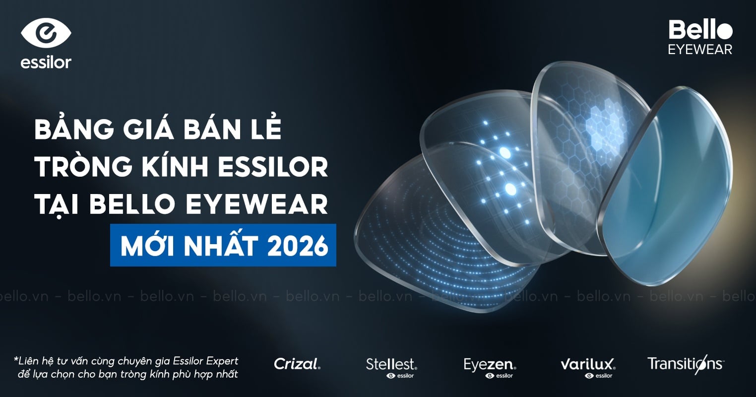 Bảng Giá Tròng Kính Essilor Chính Hãng Mới Nhất 2026