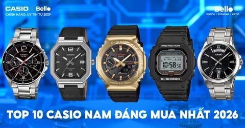 Top 10 Đồng Hồ Casio Nam Đáng Mua Nhất 2026 Theo Chuyên Gia Bello