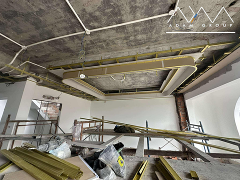 CẬP NHẬT TIẾN ĐỘ - LẮP KHUNG VÀ ĐÓNG TRẦN THẠCH CAO