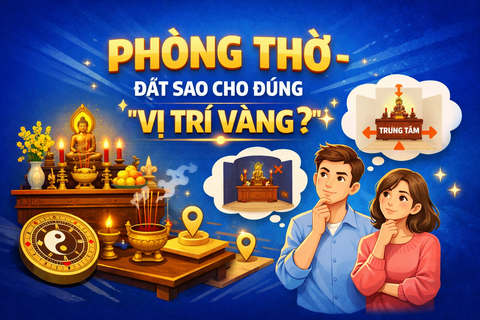 PHÒNG THỜ – ĐẶT SAO CHO ĐÚNG VỊ TRÍ VÀNG? ✨