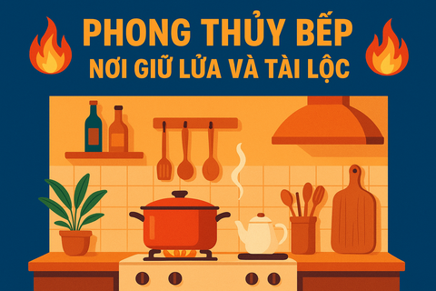 🔥 PHONG THỦY BẾP – NƠI GIỮ LỬA VÀ TÀI LỘC 🔥
