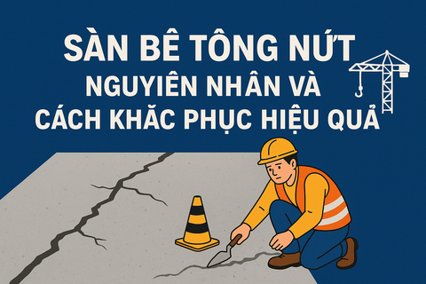 SÀN BÊ TÔNG NỨT – NGUYÊN NHÂN VÀ CÁCH KHẮC PHỤC HIỆU QUẢ 🏗️