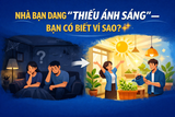 NHÀ BẠN ĐANG “THIẾU ÁNH SÁNG” – BẠN CÓ BIẾT VÌ SAO?✨